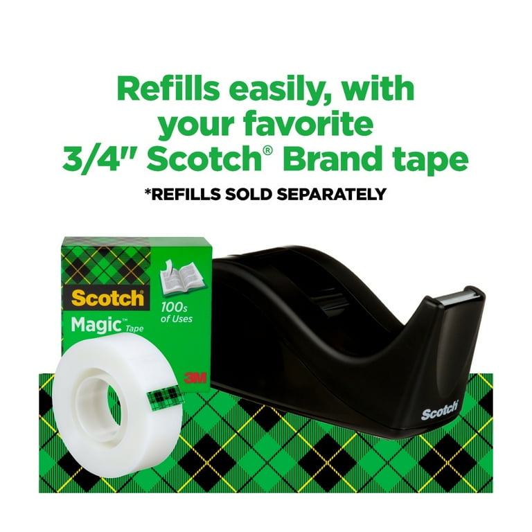 Scotch Brand Deluxe Two-Tone Black Desktop Tape Dispenser