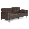 thumbnail image 4 of Sofá Cama Makora Merlak Chocolate Velvet 3 Posiciones con Soft Foam Reclinable, 4 of 10
