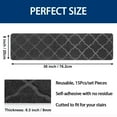thumbnail image 3 of Kaskawise Stair Treads for Wooden Steps, Non Slip Stair Pads Peel and Stick with Adhesive Set of 15, Self Adhesive Indoor Stair Rug Cover Mat, 8"x30", 3 of 6