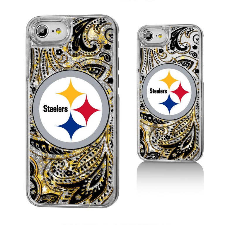 Pittsburgh Steelers iPhone Paisley Design Glitter Case