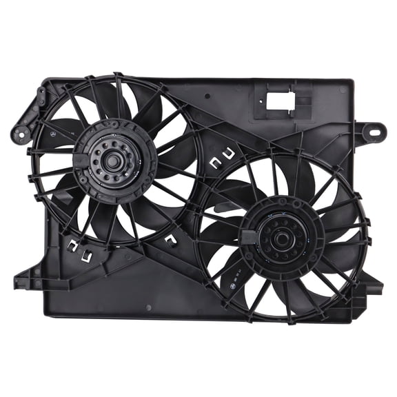 TRQ Radiator Dual Cooling Fan Assembly Fits 2009-2023 Chrysler 300 2011-2023 Dodge Challenger Charger CH3115184