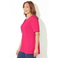 thumbnail image 3 of Catherines Women's Plus Size Suprema Lace-Up Tee, 3 of 6