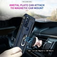 thumbnail image 3 of LeYi for Motorola Moto G Play 2023 Case, Magnetic Car Mount Ring Holder Stand Cover, Blue, 3 of 8