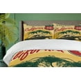 thumbnail image 4 of Ambesonne Retro Duvet Cover Sets, California Advertising, 2-Queen, Red Emerald, 4 of 7