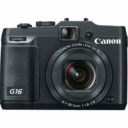 Canon PowerShot G16 12.1 Megapixel Compact Camera, Black