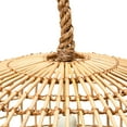 thumbnail image 6 of Creative Co-Op Open-Weave Wicker Ceiling Light, Natural, 6 of 8