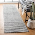 thumbnail image 3 of SAFAVIEH Marbella Lorenzo Striped Runner Rug, Charcoal/Ivory, 2'3" x 6', 3 of 10