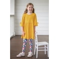 thumbnail image 7 of Millie Loves Lily Girls Teal and Yellow Dress & Legging Set (Size 4T-12 & Plus Sizes), 4-PCS, 7 of 7