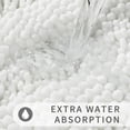 thumbnail image 6 of U Shaped Toilet Bath Rug, Luxury Chenille Contour Mat for Bathroom, Soft Comfortable Shaggy Commode Rug, Water Absorption, Non-Slip, Extra Thick, Machine Wash, 24.4 x 20 Inch, White, 6 of 6