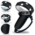 thumbnail image 5 of for Oculus Quest 2 Accessories, YiLBX Quest 2 VR Silicone Face Mask, VR Shell Cover, Quest 2 Touch Controller Grip Cover, Protective Lens Cover, Disposable Eye Cover - Black, 5 of 5