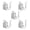 White, variant on Ywmsfl 5pcs Multipurpose Creative Shape Slipper Storage Rack With Adjustable Width Designs Home Accessory for Various Shoe Size