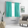 thumbnail image 2 of Cortinas DONREN Turquesa Blackout 107 x 114 cm, juego de 2, 2 of 8