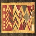 thumbnail image 1 of Ahgly Company Indoor Square Abstract Brown Contemporary Area Rugs, 5' Square, 1 of 4