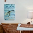 thumbnail image 2 of Ocean Decor 8x12 Inch Sea Turtle Wall Art, Metal Tin Sign for Ocean Decor, Beach Themed Home Office Bedroom Living Room, Perfect Gift for Turtle Lovers, 2 of 8