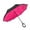 Hot Pink, variant on Reverse Umbrella Long Handle Straight C-Shaped Hand-Open Reverse Umbrella Sunny Umbrella