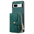 thumbnail image 6 of for Google Pixel 7 Wallet Case, Crossbody Phone Purse with Card Holder for Women, Zipper PU Leather Carrying Cover Gift with Shoulder Strap Kickstand Anti-drop for Google Pixel 7 - Green, 6 of 8