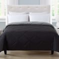 thumbnail image 5 of Mainstays Reversible Microfiber Comforter, Black, Full/Queen, 5 of 9