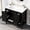 Black, variant on Harper & Bright Designs 36" Bathroom Vanity with Sink Combo, Bathroom Cabinet with Ceramic Top and 3 Storage Drawers, Grey
