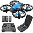 thumbnail image 1 of Kids Mini Drone, Manual Remote Control Quadcopter with 3 Batteries, Longer Flight Time, Altitude Hold, Headless Mode, Throw GO, 3D Flip, 1 of 5