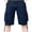 Navy, variant on Mens Casual Cargo Shorts with Multiple Pockets for Bike Riding and Leisure Gray M