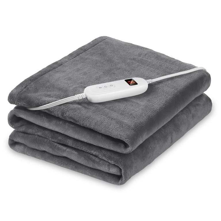 Heated Blanket Electric Throw 10 Levels 4H Timer Auto Off