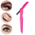 thumbnail image 1 of Pinzas para cejas Pinzas para cejas a prueba de herrumbre Pinzas de punta plana Cepillo para cejas Rosa, 1 of 8