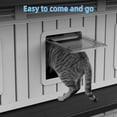 thumbnail image 5 of ENNSOO Outdoor Cat House Cat Shelter Multi Feral Cats Home Pet House Indoor Outdoor Weatherproof Insulated Easy Assembly, Black, 5 of 8