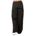 thumbnail image 6 of COUVER Women’s Cotton Blend Fleece Cargo Jogger Pants with Pockets, Black, X-Large, 1 Pair, 6 of 6