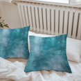 thumbnail image 5 of Graffiti Effects Modern Art Outdoor Pillow Covers Pack of 2 Retro Turquoise Watercolor Waterproof Throw Pillow Covers Decorative Cushion Cases for Patio Garden Tent Balcony Couch 16x16 inch, 5 of 8