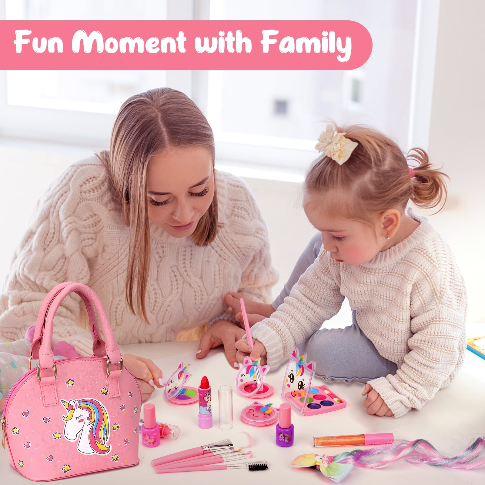 Sendida Kids Makeup Kit for Girls, Real Washable Makeup Toy with Unicorn Bag, Perfect Birthday Gift for Girls Age 3-12 - Walmart.com Sendida Kids Makeup Kit for Girls, Real Washable Makeup Toy with Unicorn Bag, Perfect Birthday Gift for Girls Age 3-12 - Walmart.com