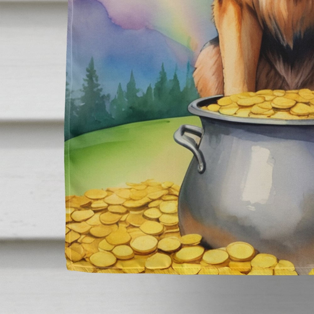 German Shepherd St Patrick's Day House Flag 28 in x 40 in