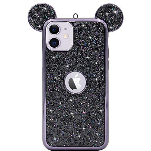 Mc Fashion Iphone 11 Case Cute 3d Sparkly Bling Glitter Mickey Mouse Ears Case For Teens
