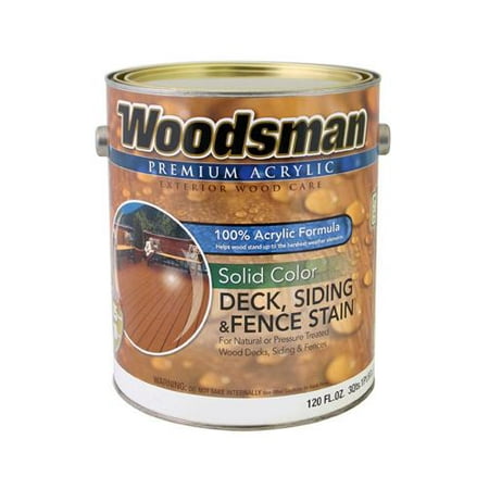 True Value Mfg ADS27-GL Acrylic Deck, Siding & Fence Stain, Solid, Rustic Brown, (Best Acrylic Deck Stain)