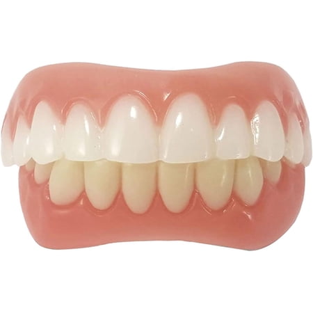 Upper and Lower Veneer, Dentures for Women and Men,Natural Shade,Fix Your Smile at Home Within Minutes(2 pcs)
