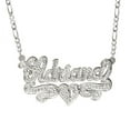 thumbnail image 2 of Personalized Name Necklace with Beading and Rhodium, 2 of 2