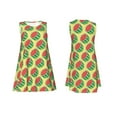 thumbnail image 7 of Gaeub Summer Watermelon Print Women's Sleeveless Dresses,Beach Casual Tank Loose Sundress,A Line Beach Dresses with Pockets,Womens Summer Maxi Dress, 7 of 7