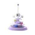 thumbnail image 3 of TISHITA Cat Toy Roller Funny Puzzle Toy Circular Track 3 Layer for Kitten Cat Teaser Violet, 3 of 8