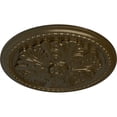 thumbnail image 3 of Ekena Millwork 16 7/8"OD x 1 1/2"P Swindon Ceiling Medallion (Fits Canopies up to 2 7/8"), Hand-Painted Brass, 3 of 6