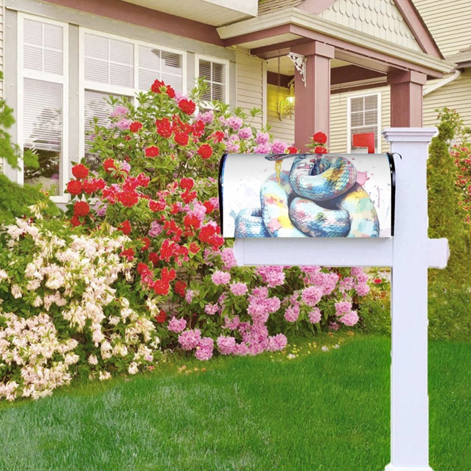 Kdxio Magnetic Mailbox Cover 21x18 in Mailbox Cover Outdoor Decoration Holiday Mailbox Covers for Home Garden Yard-21x18 in
