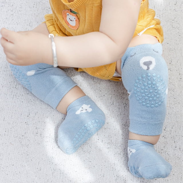 Calcetines con rodilleras Jadeshay para gatear para bebés antideslizantes