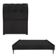 thumbnail image 1 of Base Cama Slim Dicasa con Cabecera Individual Nube Negro, 1 of 7
