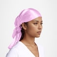 thumbnail image 2 of Fgnfyis Head Scarf for Women Fashion Solid Square Headscarf Lightweight Versatile Neck Scarf Hair Bandana Pink One Size, 2 of 8