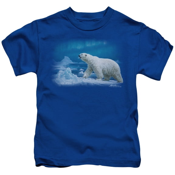 Trevco Sportswear WW242-KT-1 Wildlife Nomad of the North Toddler Short Sleeve T-Shirt, Royal - Large 4T
