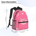 thumbnail image 2 of Easygdp Cartoon Pigs and Hearts Mochila Casual para Portátil, Mochila para Escuela, Viajes, Negocios, 2 of 6