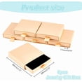 thumbnail image 2 of 6Pcs Storage Case Empty Jewellery Boxes 3.15x2.72x0.67 Inch Small Cardboard Jewelry Boxes Pull-Out Jewelry Gift Box with Sponge Insert for DIY Bracelets Earrings Necklaces Storage, 2 of 9