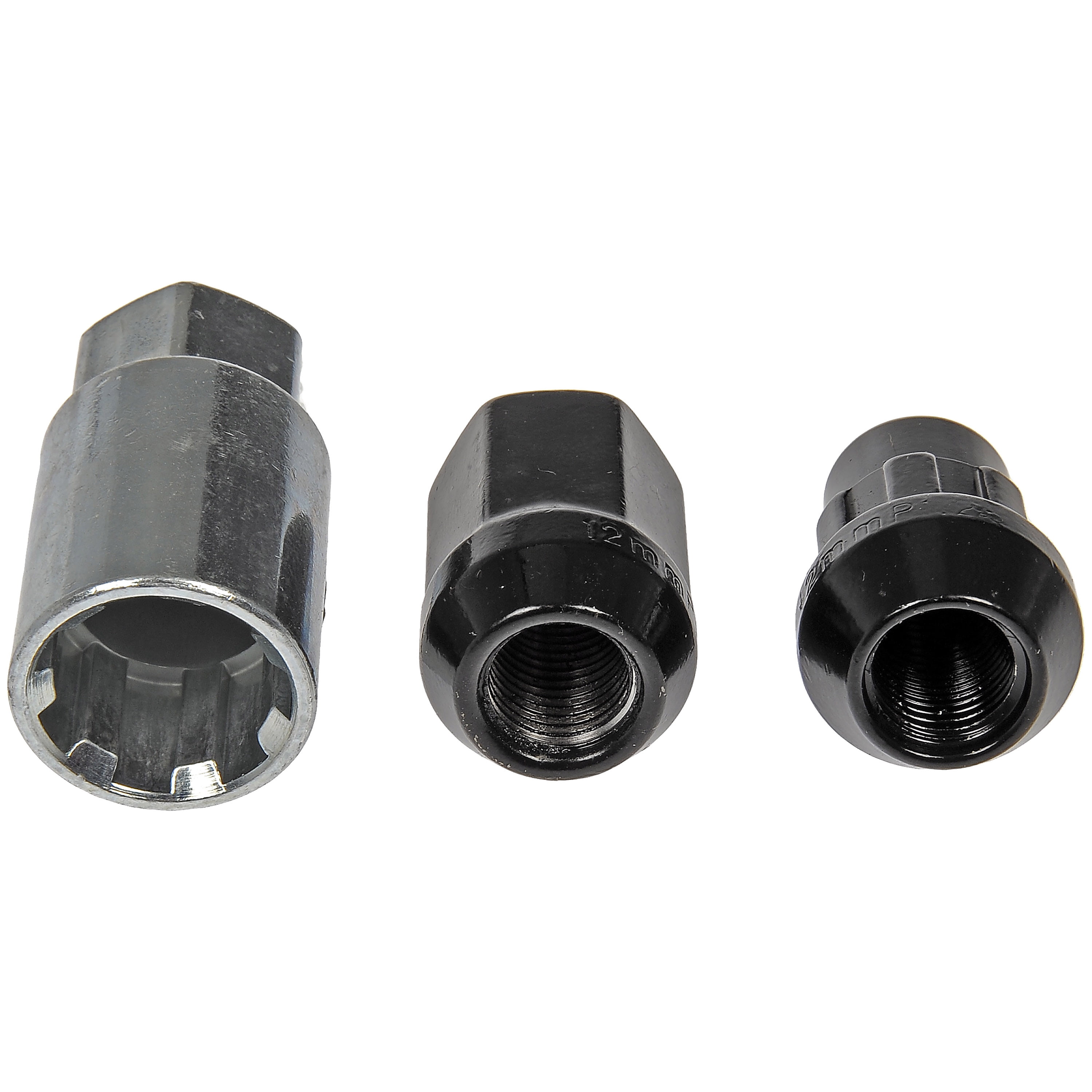 Dorman 713-475A Wheel Lug Nut for Specific Nissan Models, Black Chrome (Pack of 20)