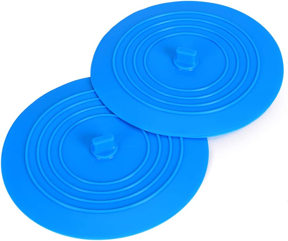 2 Pack 6 Inches Universal Silicone Rubber Tub Stopper Drain Plug