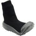 thumbnail image 2 of Skidders Baby Boys' Slippers - Non-Skid Slipper Sock House Shoe Booties Size: 12-24M, Size 12 Months, Black Crystal Grip, 2 of 6