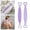 Purple, variant on 35.6" Extendable Silicone Back Scrubber for Shower, Back Washer with Long Strap Handle, Dual-Sided Silicone Body Brush for Men and Women