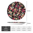 thumbnail image 2 of Picia Many Kind Of Flowers Pattern Bone China Decorative Plate – Wall Decor with Stand and Adhesive, Elegant Ornament for Living Room, Office, or Entryway-7in, 2 of 6